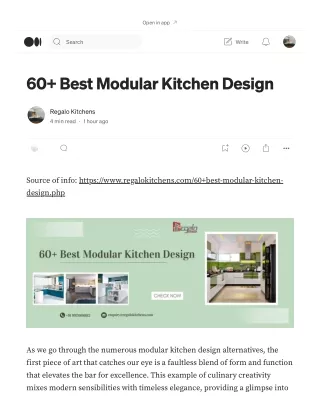 60  Best Modular Kitchen Design