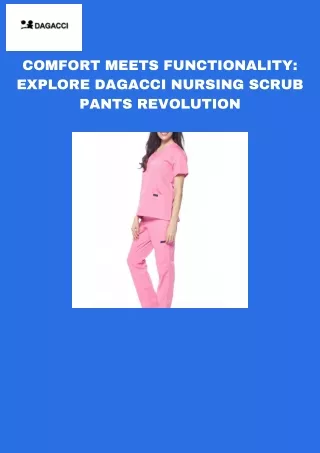 Nursing Scrub Pants is Made Up Of High Quality Materials - Dagacci