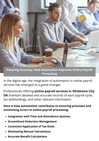 Ensuring Accuracy: How Automation Improves Online Payroll Processing