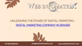 Unleashing the Power of Digital Marketing - Digital Marketing Company in denver