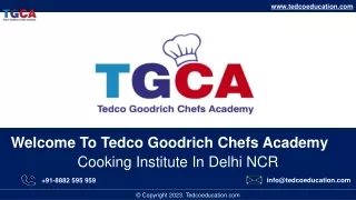 Cooking Institute In Delhi NCR - Tedcoeducation.com