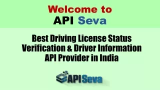 Best Driving License Status Verification & Driver Information API Provider in India