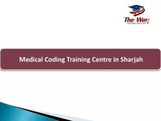 Medical Coding Training Centre in Sharjah