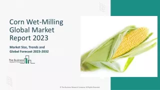 Corn Wet-Milling Market Size, Growth, Trends And Forecast 2024-2033