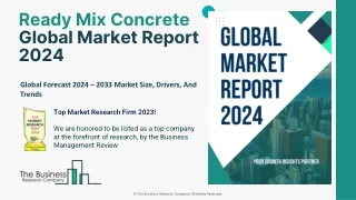 Ready Mix Concrete Global Market By Mixer Type, By Delivery Model, By Application, Opportunities and Forecast 2024-2033