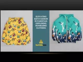 Elevating Kid's Fashion In Pakistan Exploring Bumblebee Clothing