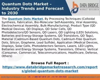 Quantum Dots Market