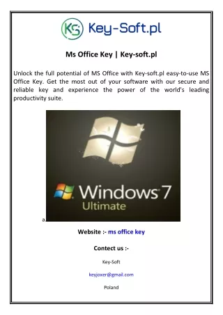 Ms Office Key  Key-soft.pl