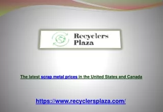 Latest scrap metal prices in US & Canada