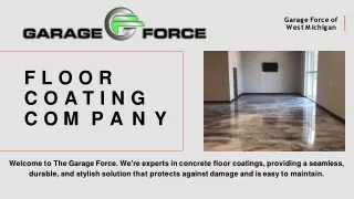 Elite Coatings: Your Premier Floor Coating Company for Exceptional Quality and D
