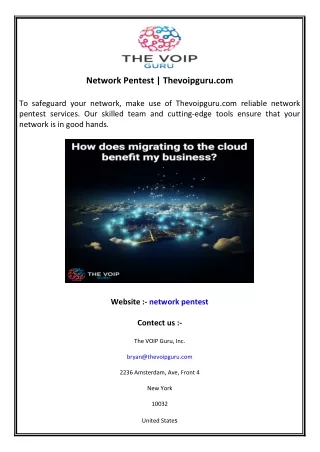 Network Pentest  Thevoipguru.com