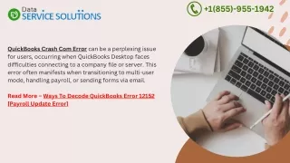 Quick way to fix QuickBooks Crash Com Error