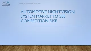 Automotive Night Vision System Market