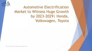 Automotive Electrification Market