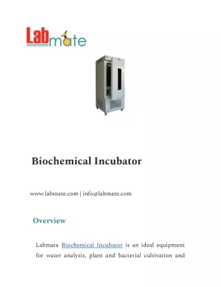 Biochemical Incubator