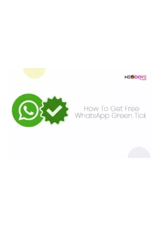 How To Get Free WhatsApp Green Tick