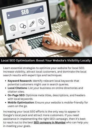 Local SEO Optimization Boost Your Website's Visibility Locally