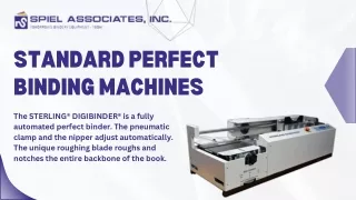 Standard Perfect Binding Machines - Spiel Associates