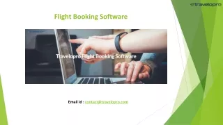 Flight Booking Software