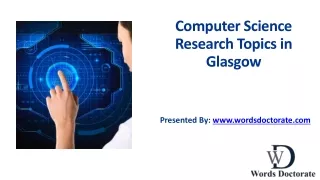 Computer Science Research Topics in Glasgow