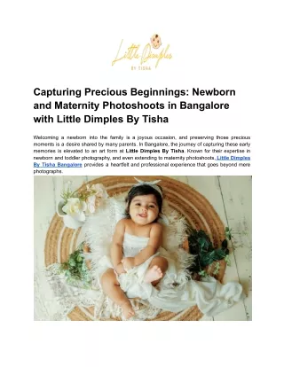 Capturing Precious Beginnings_ Newborn and Maternity Photoshoots in Bangalore with Little Dimples By Tisha