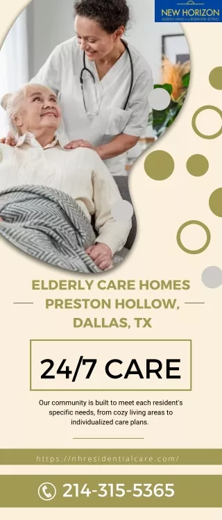 Elderly Care Homes Preston Hollow, Dallas, TX