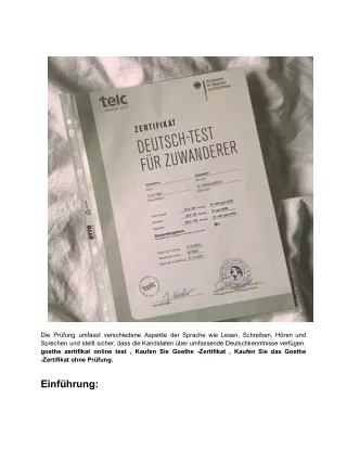 Kaufen Sie Das Goethe -Zertifikat Ohne Prüfung (2) (1)