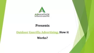 Outdoor Guerilla Advertising: How it Works?