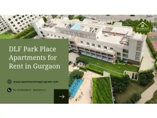 DLF Park Place | Rent DLF Park Place Apartment in Gurugram