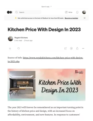 Kitchen Price With Design In 2023