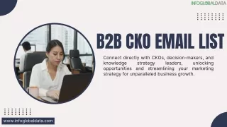 B2B CKO Email List by InfoGlobalData