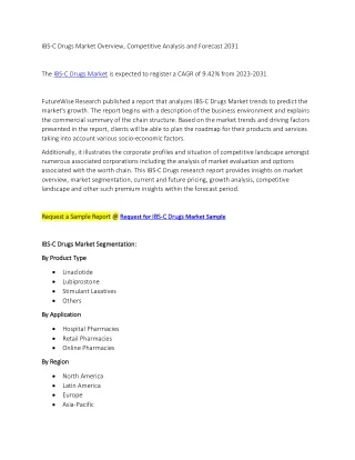 IBS-C Drugs Market