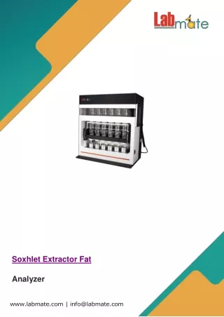 Soxhlet-Extractor-Fat-Analyzer