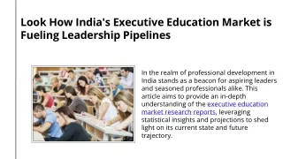 How India's Executive Education Market is Fueling Leadership Pipelines