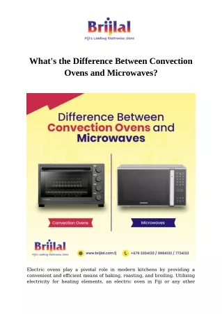 What's the Difference Between Convection Ovens and Microwaves?