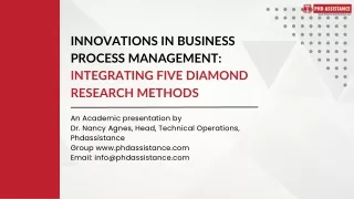 Innovations in Business Process Management Integrating Five Diamond Research Methods