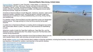 Diamond Beach, NJ: Free Parking, Lifeguard Safety, Fun Activities