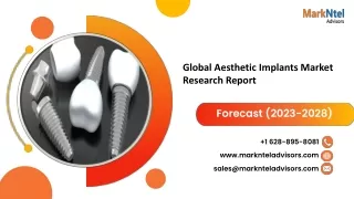 Global Aesthetic Implants Market Research Report: Forecast (2023-2028)