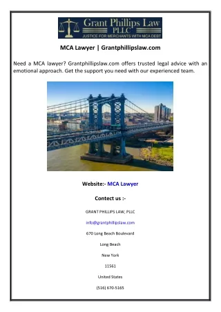 MCA Lawyer  Grantphillipslaw.com