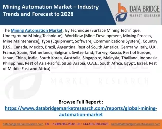 Mining Automation Market