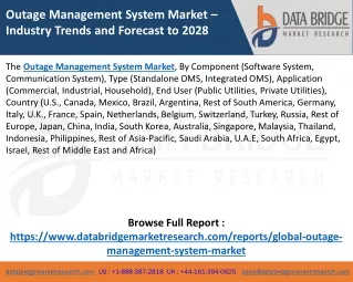 Outage Management System Market