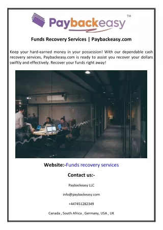 Funds Recovery Services  Paybackeasy.com2