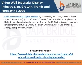 Video Wall Industrial Display Market