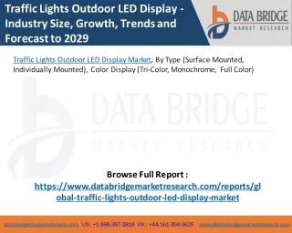 Traffic Lights Outdoor LED Display Market