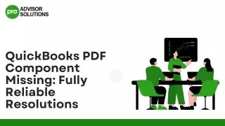 Fix QuickBooks PDF Component Missing Issue Quickly