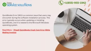 QuickBooks Error code 1903 | 855-955-1942