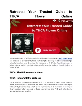 Rxtracts_ Your Trusted Guide to THCA Flower Online