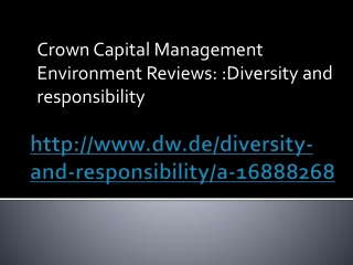 Crown Capital Management Environment Reviews: Diversity