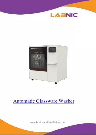 Automatic Glassware Washer converted