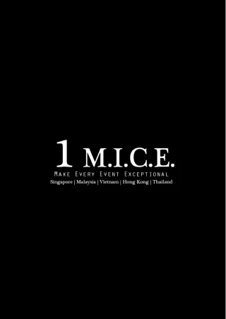 1 MICE - Singapore’s Top Events Company